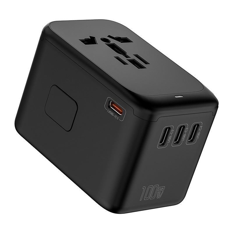 GaN Travel Adapter 100W — 4 Ports, Universal