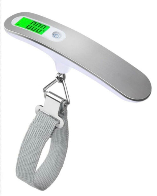 Digital Luggage Scale — 50kg, Backlit LCD